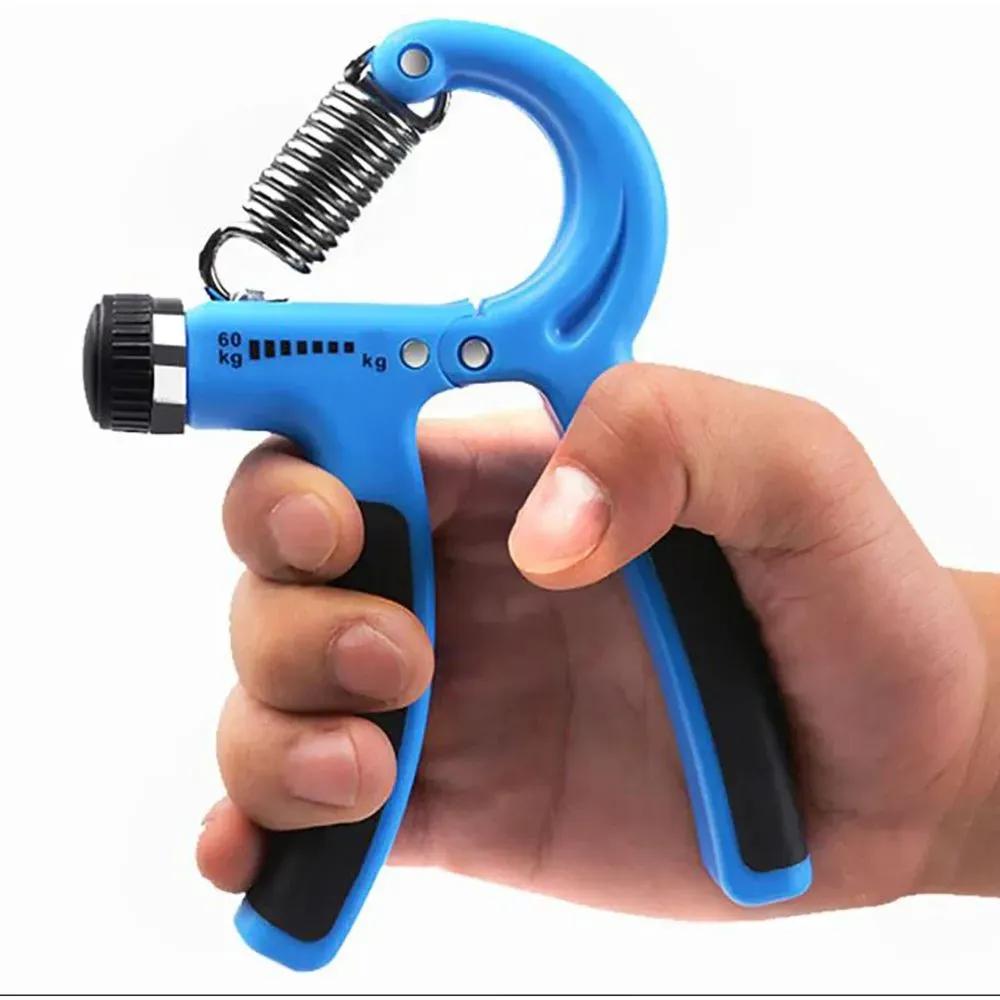 Adjustable Spring Hand Gripper blue Black 60Kg