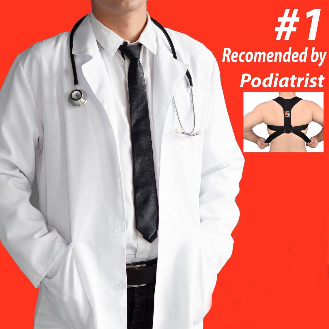Black Nylon Posture Corrector Belt For Back Support