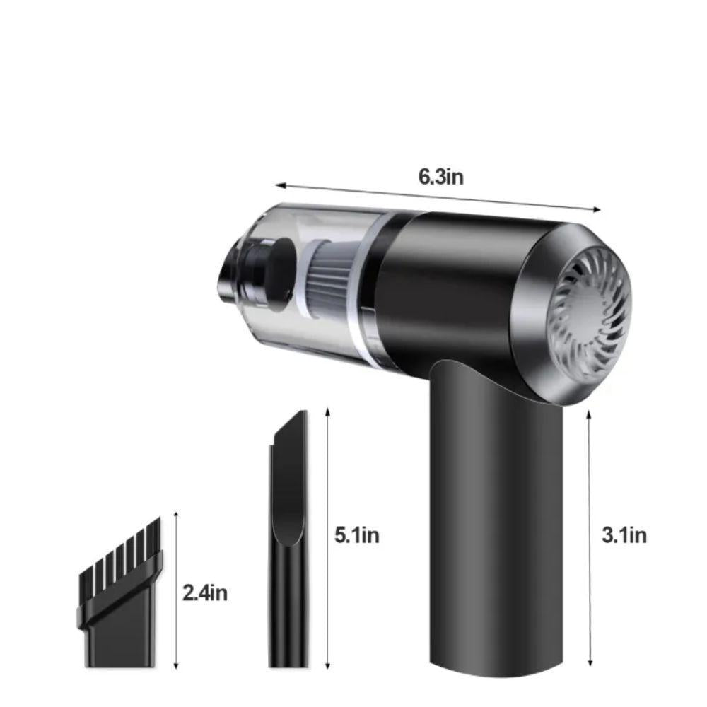 Portable 3-in-1 Car vacuum Cleaner Black ABS