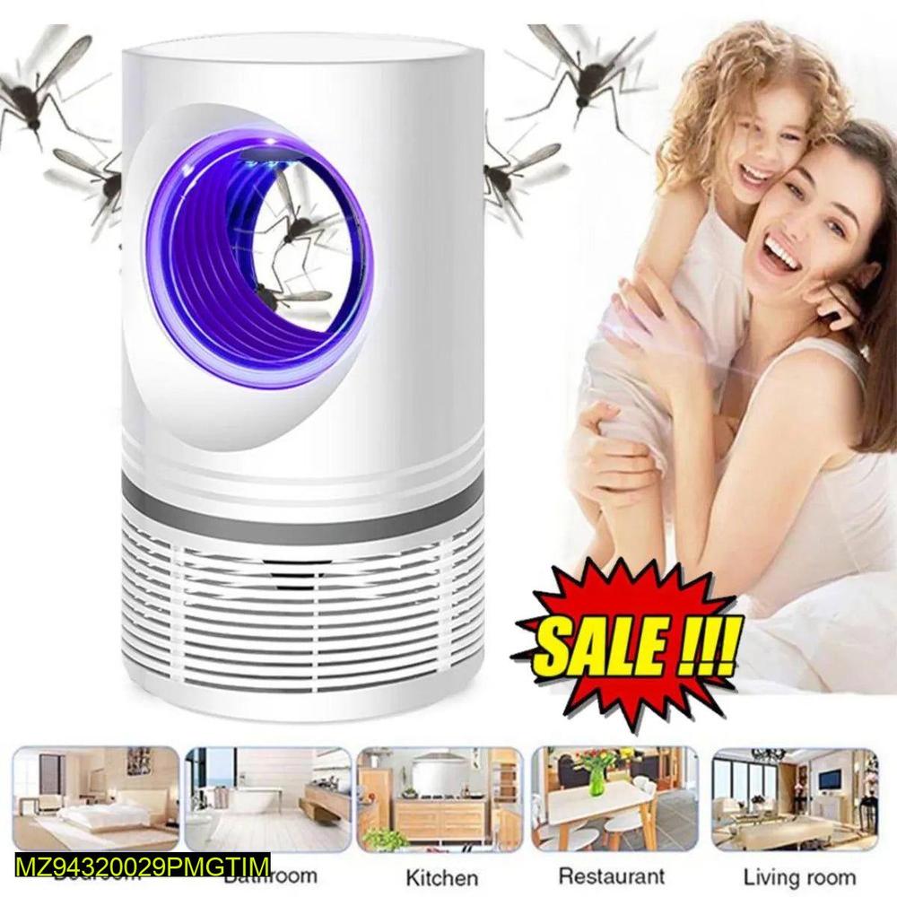 USB Rechargeable Mosquito Killer Lamp White 27×13cm ABS