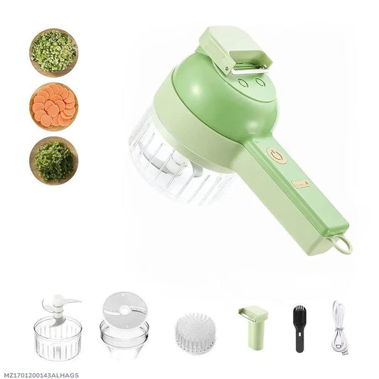 Electric Food Chopper Green ABS Tool