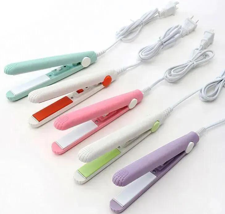 Mini Hair Straightener pink blue Fast Drying