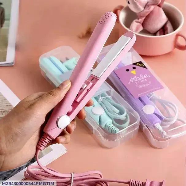 Mini Hair Straightener pink blue Fast Drying