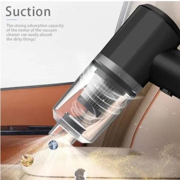 Portable 3-in-1 Car vacuum Cleaner Black ABS