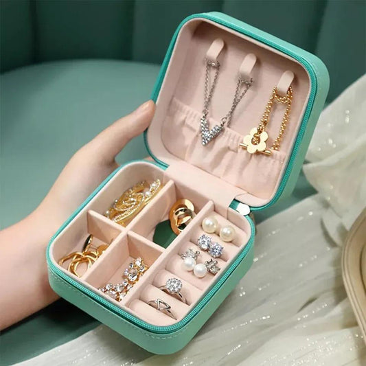 Jewelry Box For Women Mint Green Storage Set