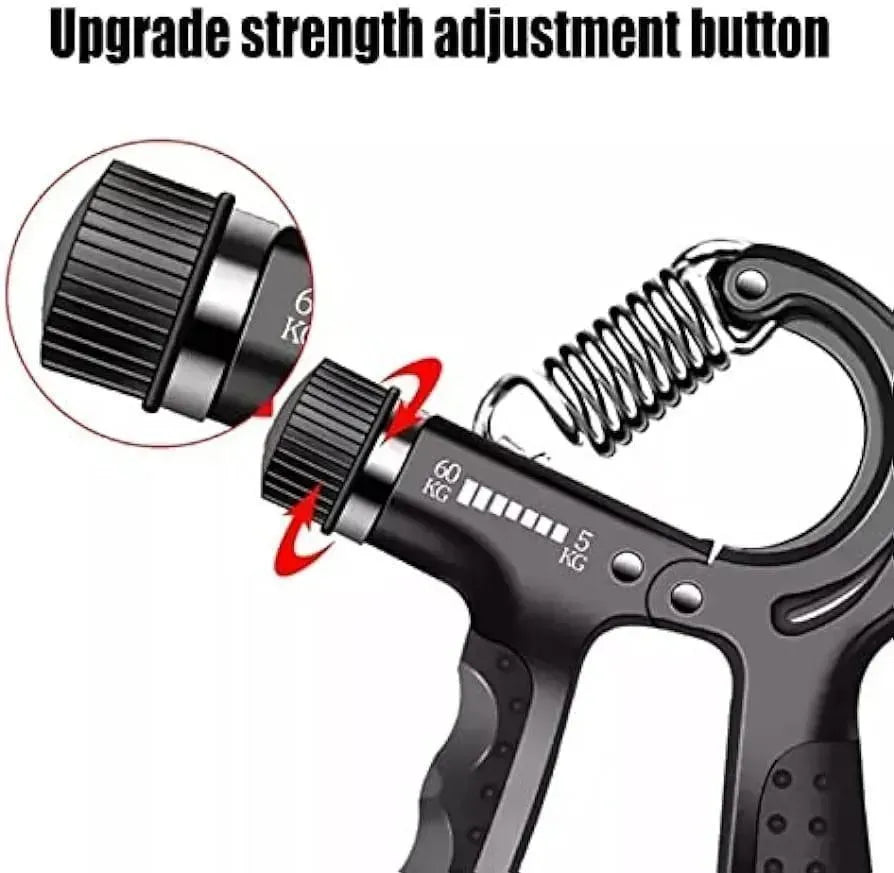 Countable Hand Gripper Adjustable Resistance Black