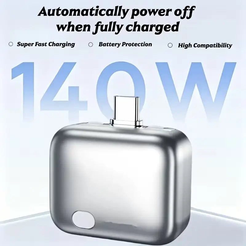 Smart Full Charge Self-Cut Type C- Adapter, Universal Auto Disconnect For Night Charging over Charge Prevention Separater