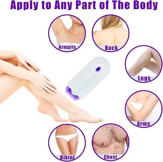 Rechargeable Hair Shaver purple ABS Women Sensitive Skin