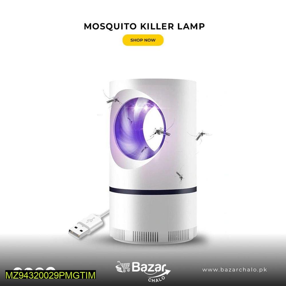 USB Rechargeable Mosquito Killer Lamp White 27×13cm ABS