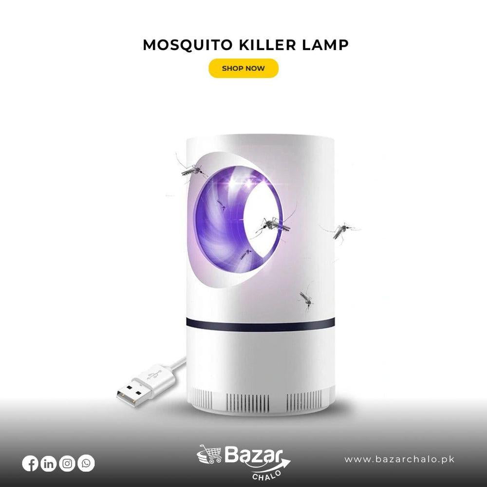 USB Rechargeable Mosquito Killer Lamp White 27×13cm ABS