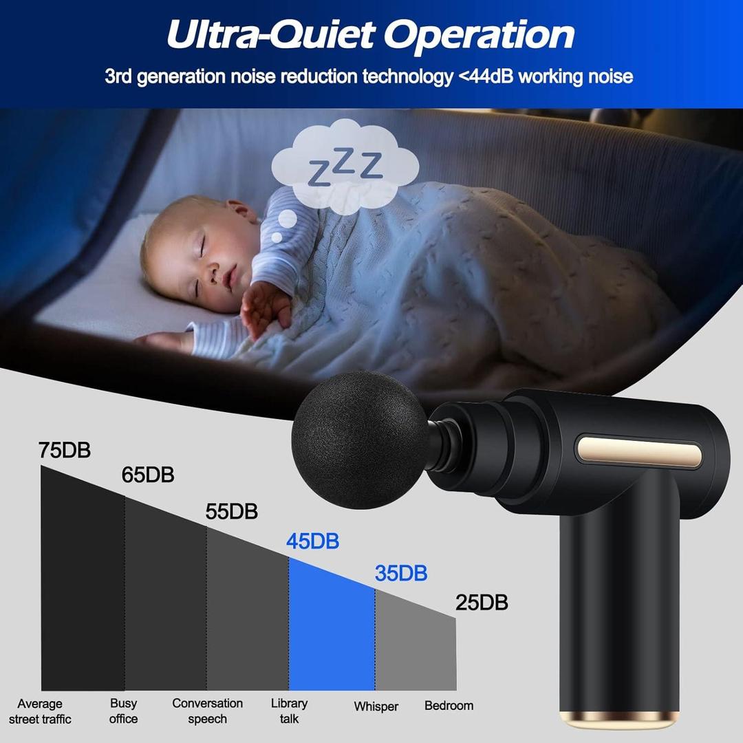 Relief Muscle Tension Massage Gun black ABS