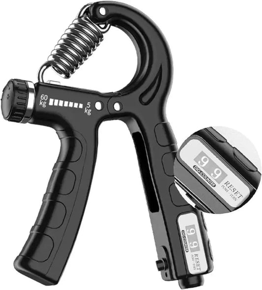 Countable Hand Gripper Adjustable Resistance Black