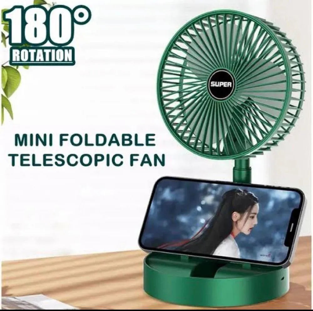 Rechargeable Foldable Fan for Home Office