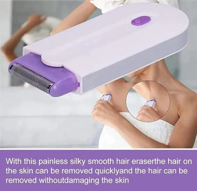 Rechargeable Hair Shaver purple ABS Women Sensitive Skin