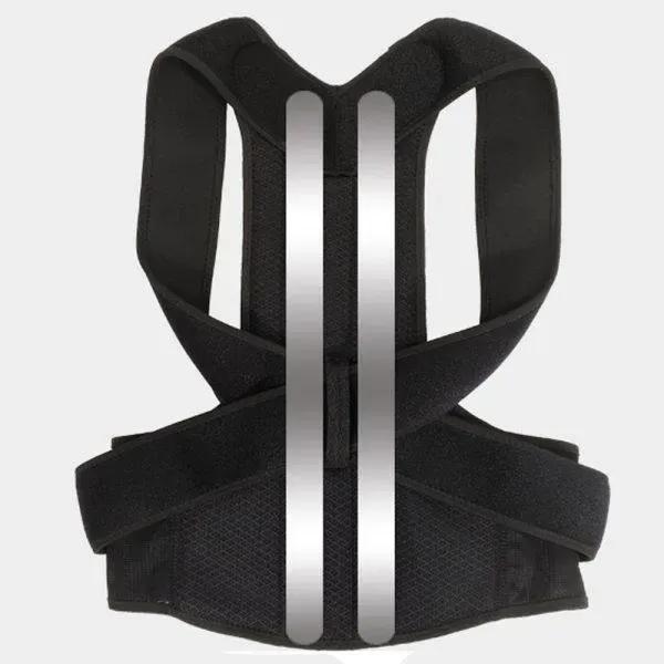 Posture Corrector Belt Black Breathable Lightweight