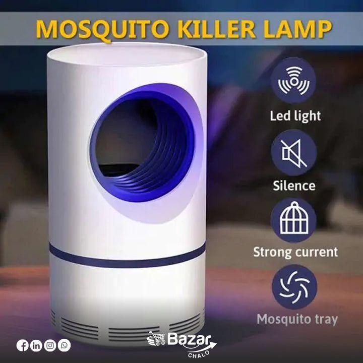 USB Rechargeable Mosquito Killer Lamp White 27×13cm ABS