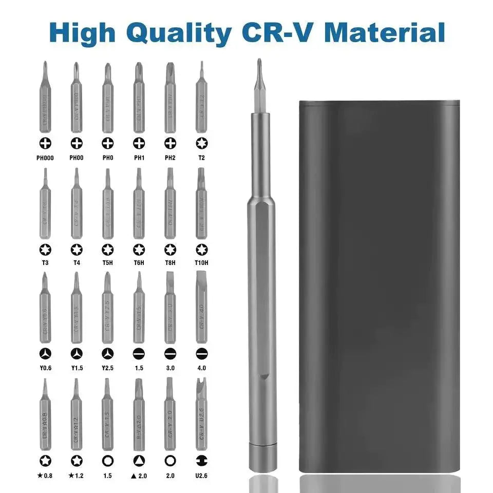 24 in 1 magnetic precision screwdriver set