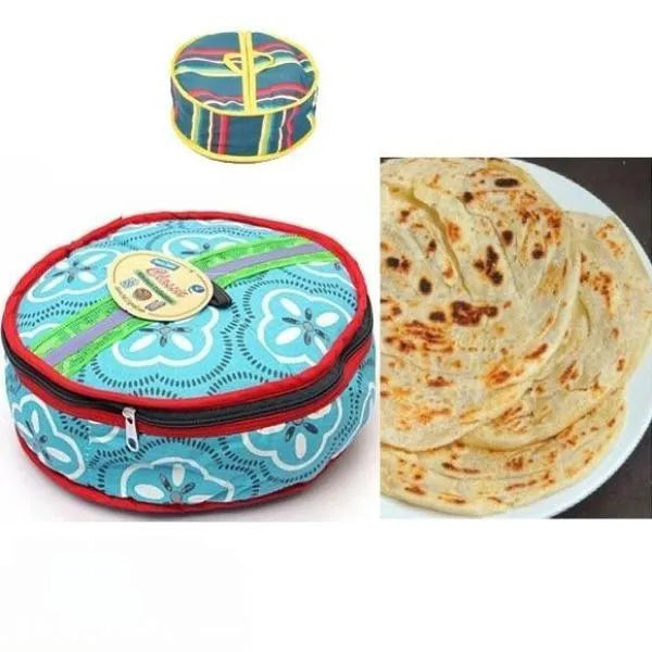 Cotton Zipper Roti Cover 25×25cm Multicolor