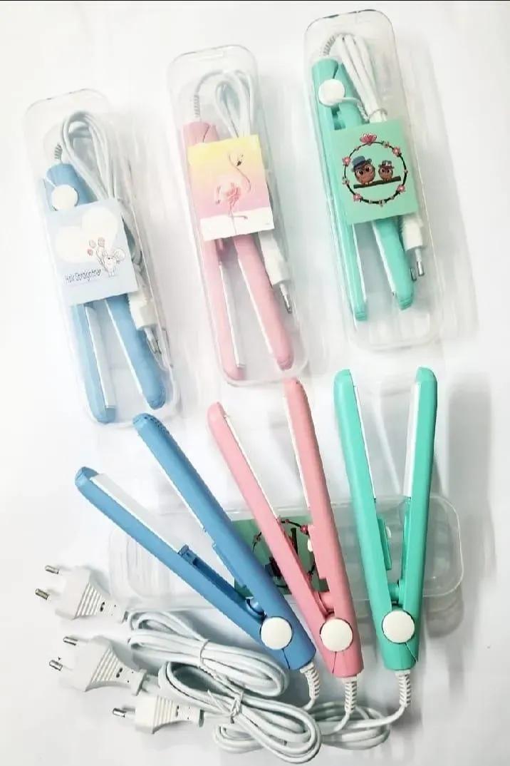 Mini Hair Straightener pink blue Fast Drying
